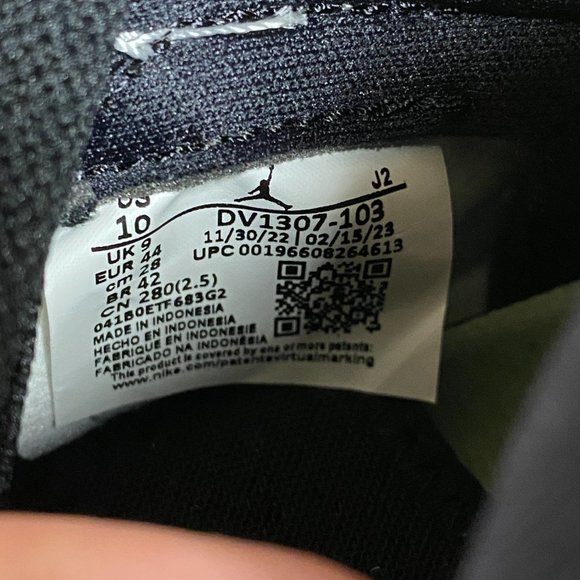 Nike Air Jordan 1 Zoom CMFT 2 Hi Mens Shoes White Green DV1307-103 VNDS Size 10 - Picture 10 of 10